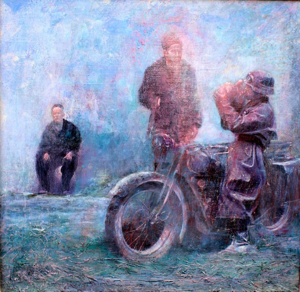 Control of a territory, acrylic on plywood, 40x40cm
