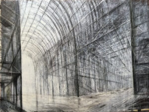 Cristal Palace 2, ink on paper, 80x60cm