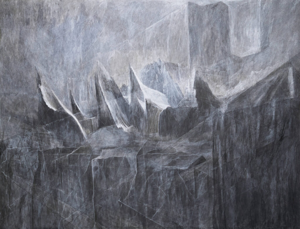 Architecture, acrylic on plywood, 122x94cm