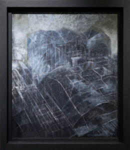 Drawing, oil on cardboard, 80x100cm